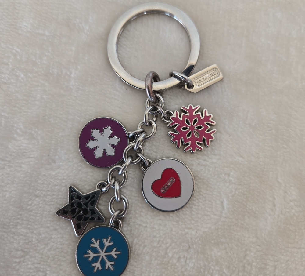 Coach Multicolor Charm Keychain